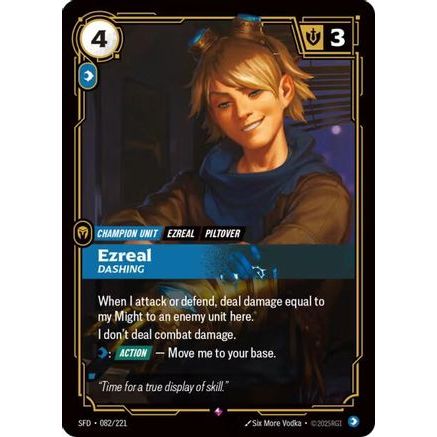 Ezreal - Dashing (082/221) - Spiritforged Foil