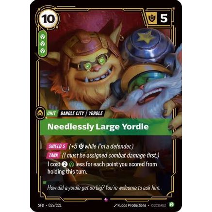 Needlessly Large Yordle (055/221) - Spiritforged Foil