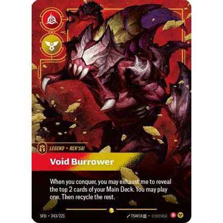 Rek'sai - Void Burrower (Overnumbered) (243/221) - Spiritforged Foil
