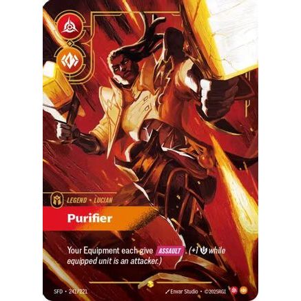 Lucian - Purifier (Overnumbered) (241/221) - Spiritforged Foil