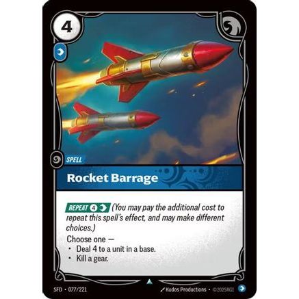 Rocket Barrage (077/221) - Spiritforged Foil