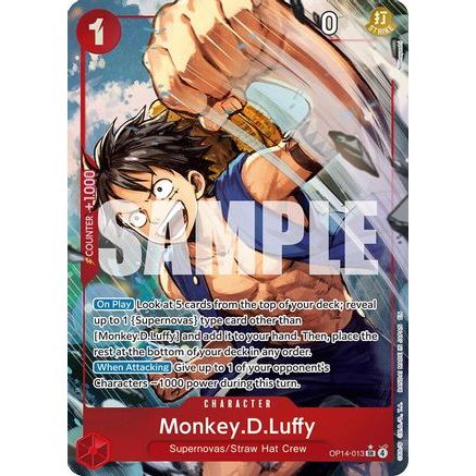 Monkey.D.Luffy - OP14-013 (Alternate Art) (OP14-013) - The Azure Sea's Seven Foil