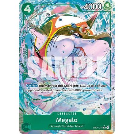 Megalo (Alternate Art) (EB04-018) - The Azure Sea's Seven Foil