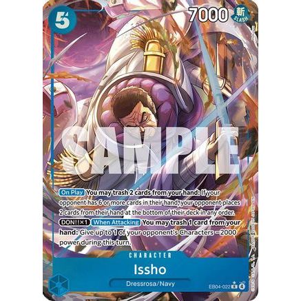 Issho - EB04-022 (Alternate Art) (EB04-022) - The Azure Sea's Seven Foil