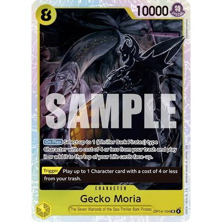 Gecko Moria - OP14-104 (OP14-104) - The Azure Sea's Seven Foil