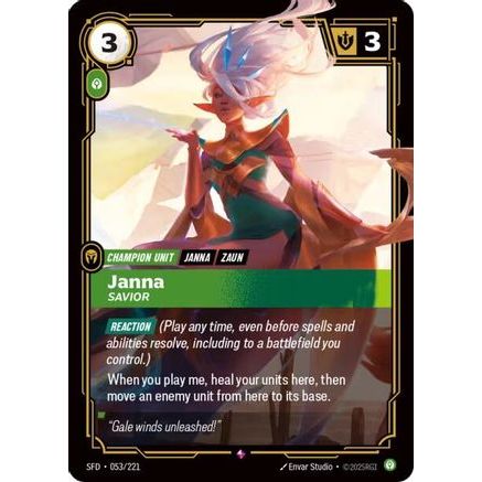 Janna - Savior (053/221) - Spiritforged Foil