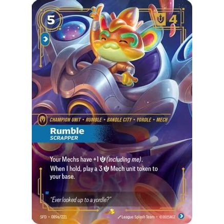 Rumble - Scrapper (Alternate Art) (089a/221) - Spiritforged Foil