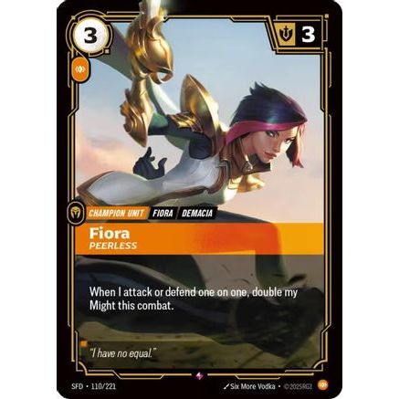 Fiora - Peerless (110/221) - Spiritforged Foil