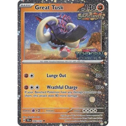Great Tusk - 096/162 (Temporal Forces Stamped) 96 - Miscellaneous Cards & Products Holofoil