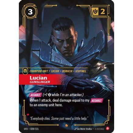 Lucian - Gunslinger (028/221) - Spiritforged Foil