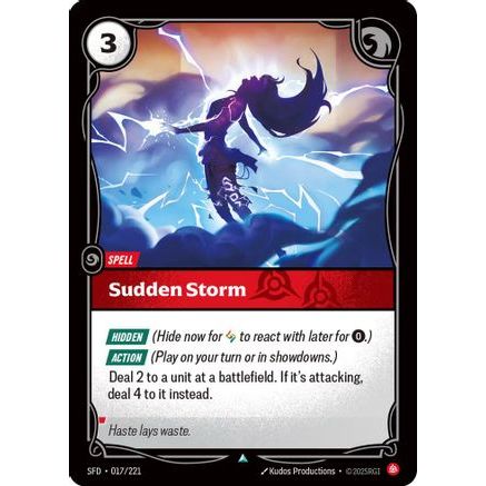 Sudden Storm (017/221) - Spiritforged Foil