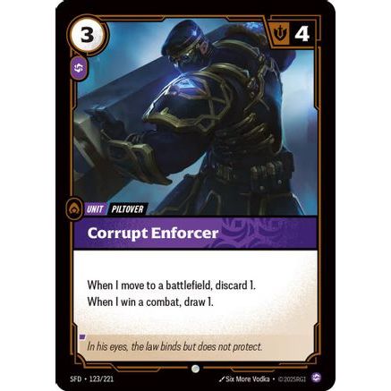 Corrupt Enforcer (123/221) - Spiritforged Foil