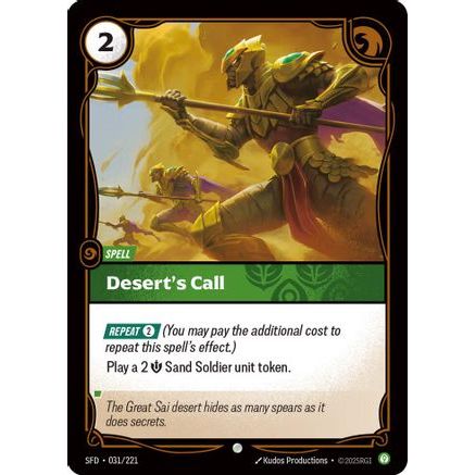 Desert's Call (031/221) - Spiritforged Foil