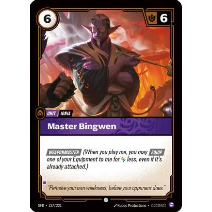 Master Bingwen (127/221) - Spiritforged Foil