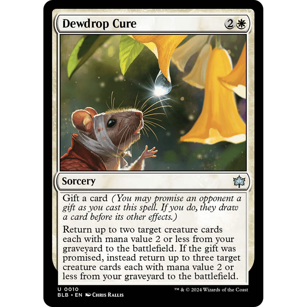 Dewdrop Cure (BLB-010) - Bloomburrow Foil