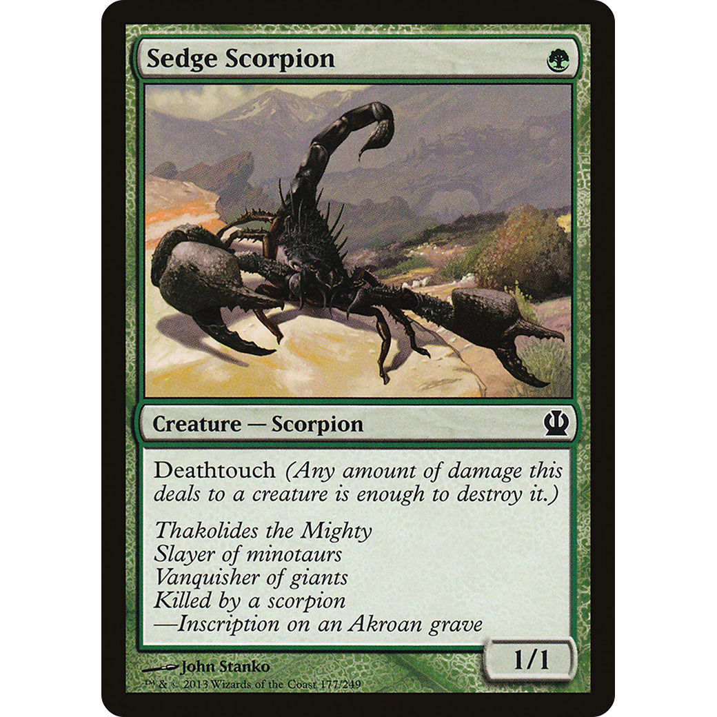 Sedge Scorpion (THS-177) - Theros Foil