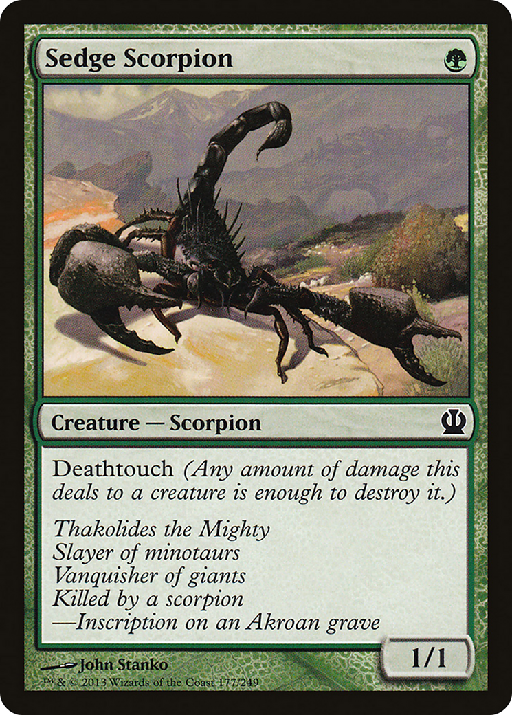 Sedge Scorpion (THS-177) - Theros Foil