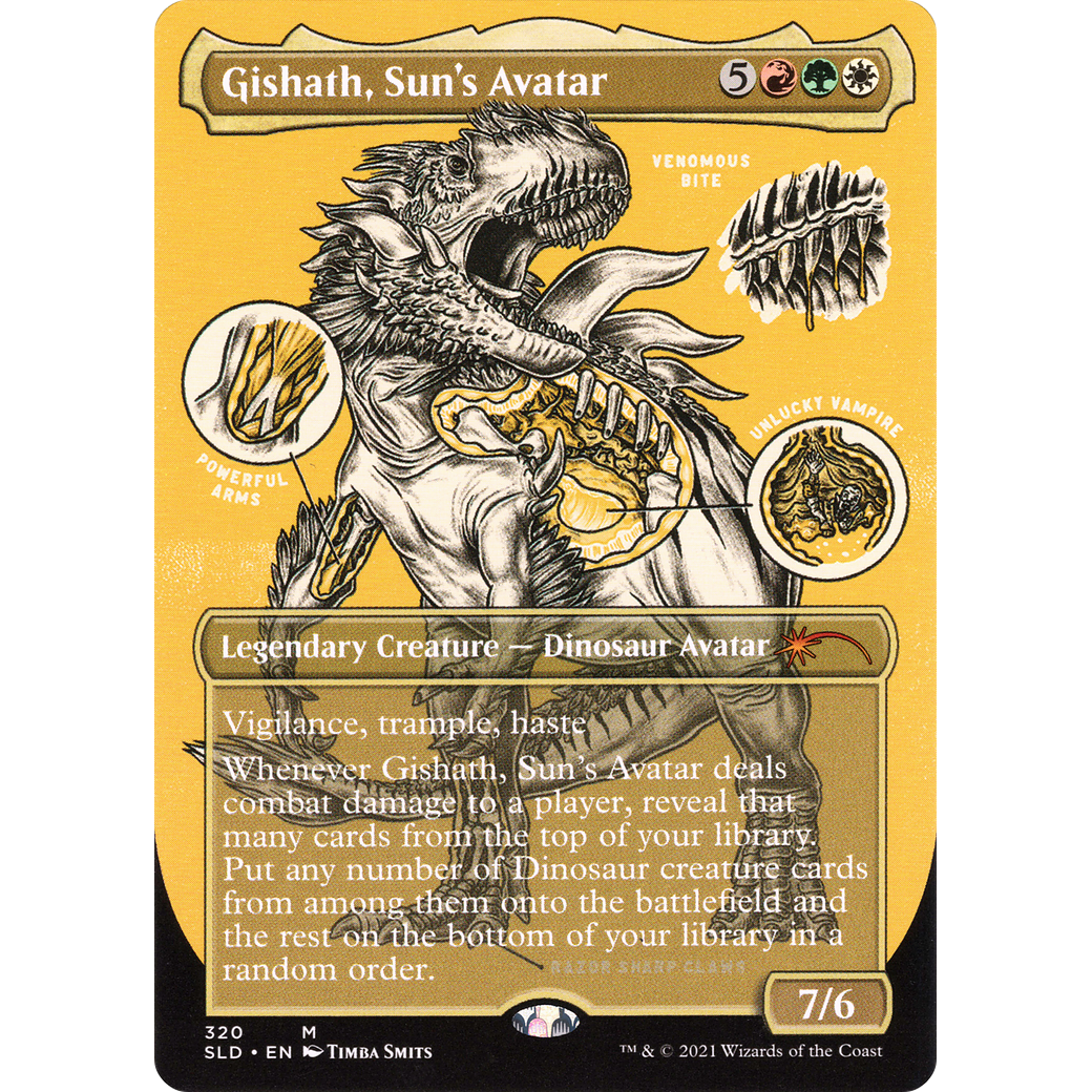 Gishath, Sun's Avatar (SLD-320) - Secret Lair Drop (Borderless)