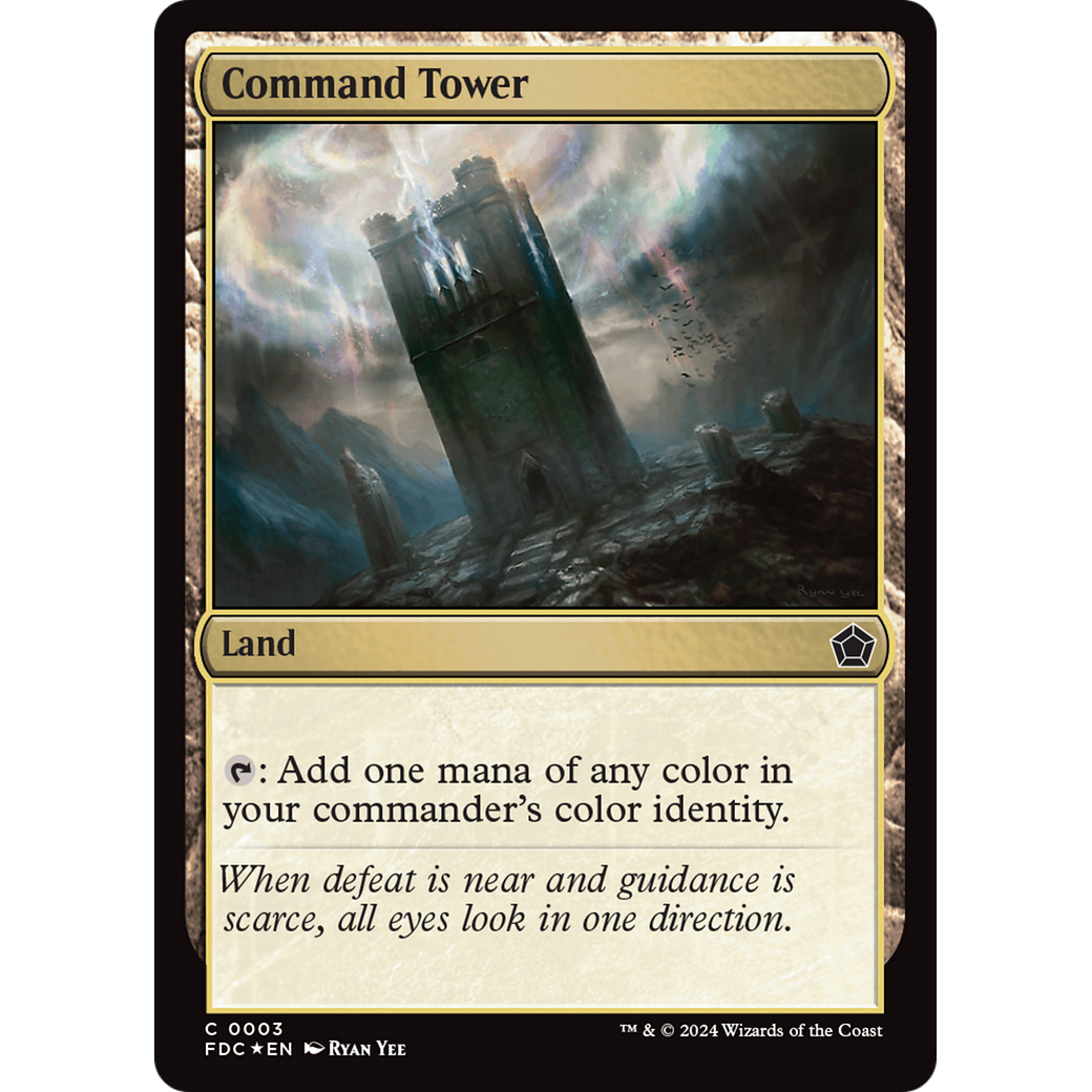 Command Tower (FDC-003) - Foundations Commander Foil