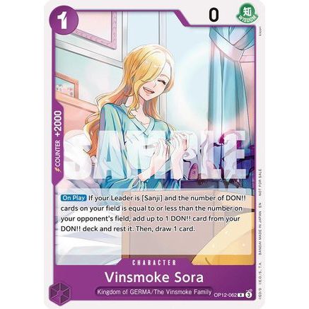 Vinsmoke Sora (Tournament Pack 2026 Vol. 1) (OP12-062) - One Piece Promotion Cards