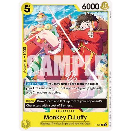 Monkey.D.Luffy (Store Tournament 2025 Vol. 4) (P-106) - One Piece Promotion Cards