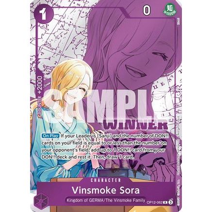 Vinsmoke Sora (Winner Pack 2026 Vol. 1) (OP12-062) - One Piece Promotion Cards Foil