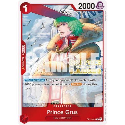 Prince Grus (Judge Pack Vol. 7) (OP11-013) - One Piece Promotion Cards Foil