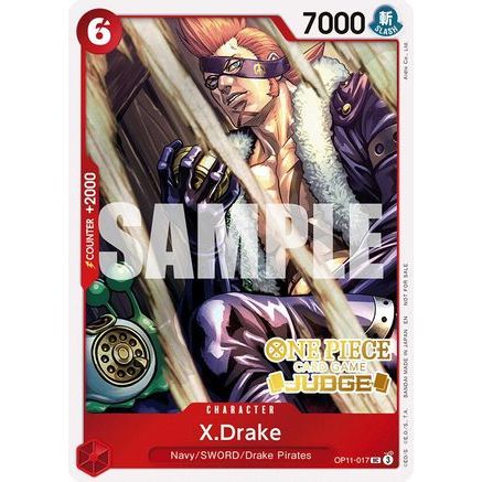 X.Drake (Judge Pack Vol. 7) (OP11-017) - One Piece Promotion Cards Foil