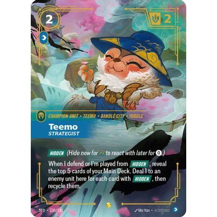 Teemo - Strategist (Overnumbered) (230/221) - Spiritforged Foil