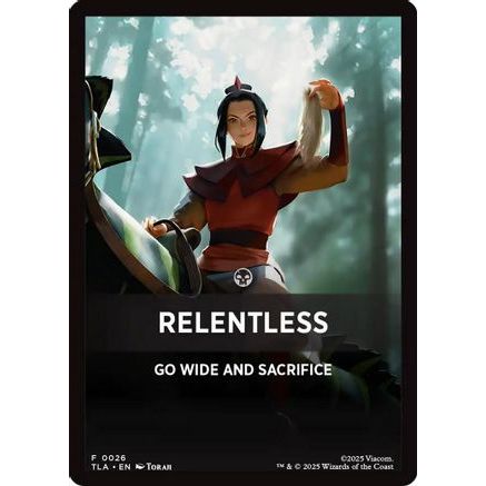 Relentless Theme Card (TLA-026) - Avatar: The Last Airbender