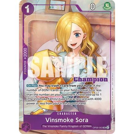 Vinsmoke Sora (CS 25-26 Winner Card Set 2) (OP06-063) - One Piece Promotion Cards Foil