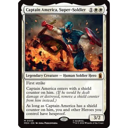 Captain America, Super-Soldier (MSH-009) - Marvel Super Heroes