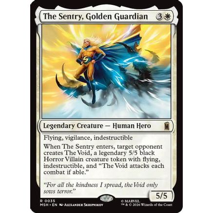 The Sentry, Golden Guardian (MSH-035) - Marvel Super Heroes Foil
