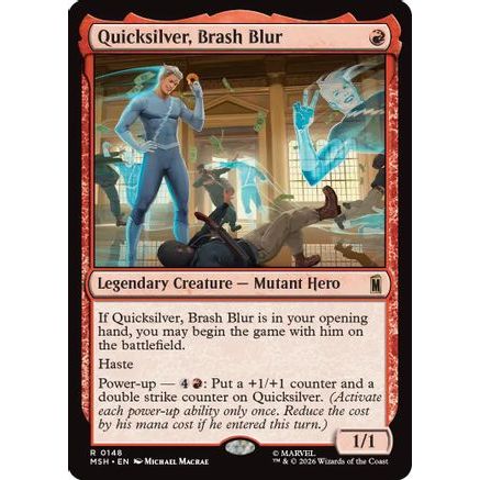 Quicksilver, Brash Blur (MSH-148) - Marvel Super Heroes
