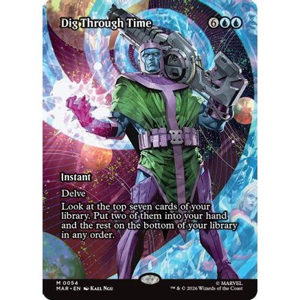 Dig Through Time (Borderless) (MAR-054) - Marvel Universe Eternal-Legal