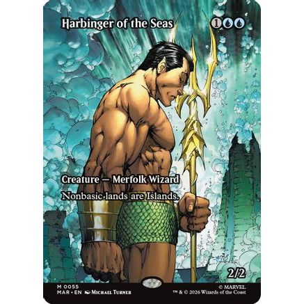 Harbinger of the Seas (Borderless) (MAR-055) - Marvel Universe Eternal-Legal Foil