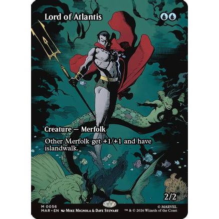 Lord of Atlantis (Borderless) (MAR-056) - Marvel Universe Eternal-Legal Foil
