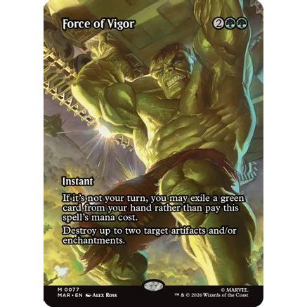 Force of Vigor (Borderless) (MAR-077) - Marvel Universe Eternal-Legal