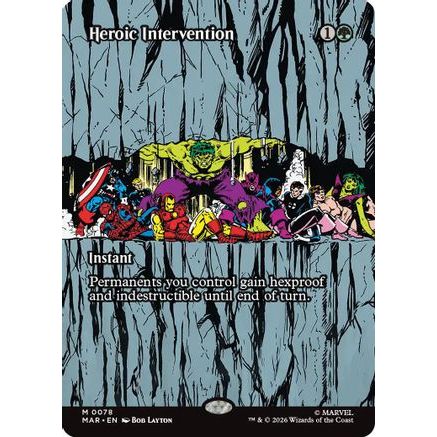 Heroic Intervention (0078) (Borderless) (MAR-078) - Marvel Universe Eternal-Legal