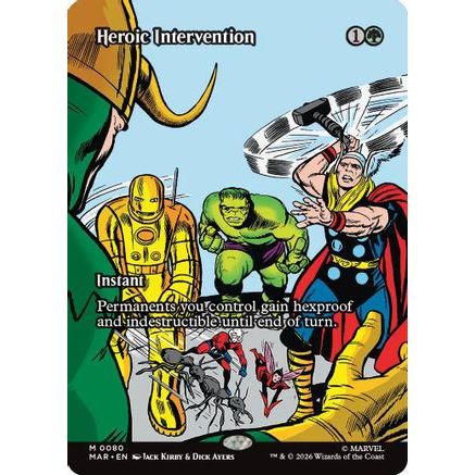 Heroic Intervention (0080) (Borderless) (MAR-080) - Marvel Universe Eternal-Legal