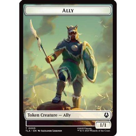 Ally (0005) // Clue (0018) Double-Sided Token (TLA-5 // 18) - Avatar: The Last Airbender Foil