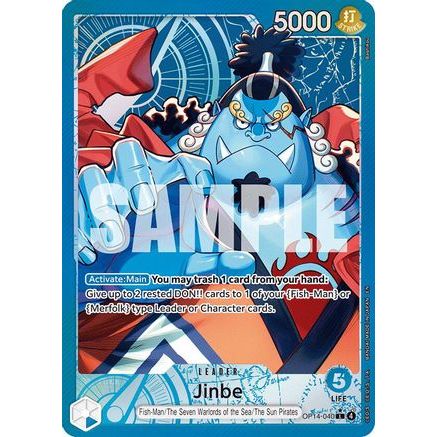Jinbe - OP14-040 (Alternate Art) (OP14-040) - The Azure Sea's Seven Foil