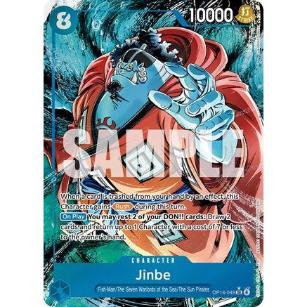 Jinbe - OP14-049 (Alternate Art) (OP14-049) - The Azure Sea's Seven Foil