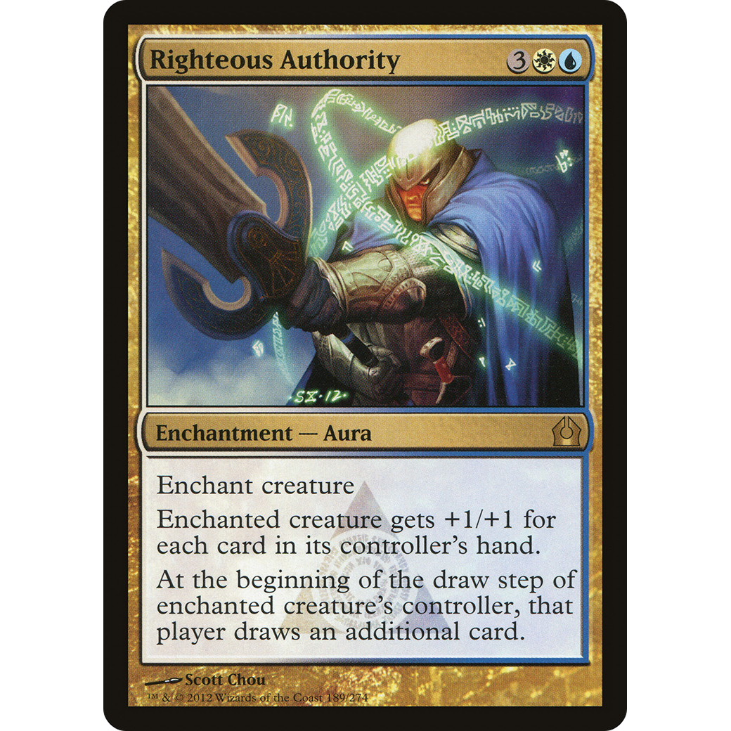 Righteous Authority (RTR-189) - Return to Ravnica Foil