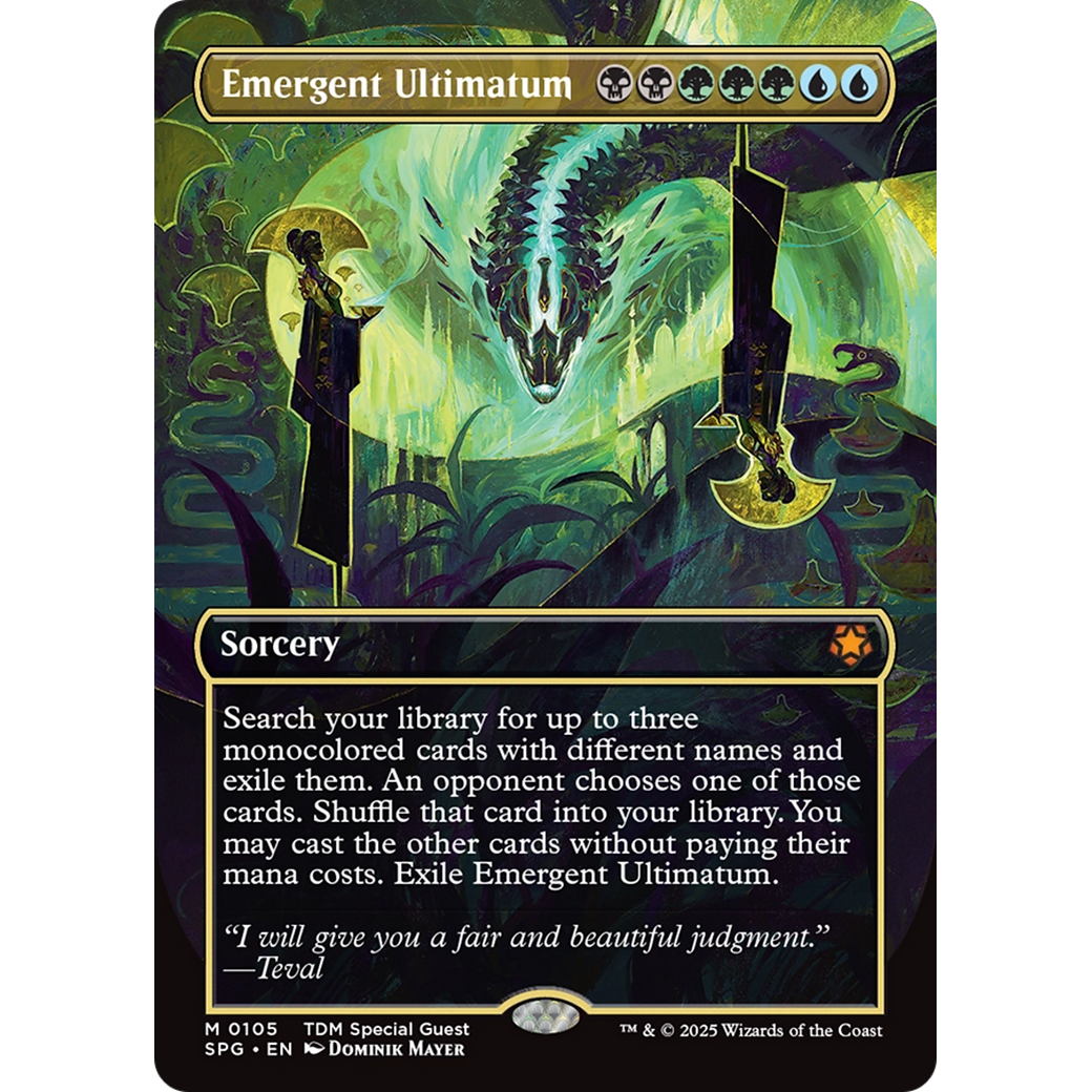 Emergent Ultimatum (Borderless) (SPG-105) - Special Guests (Borderless) Foil