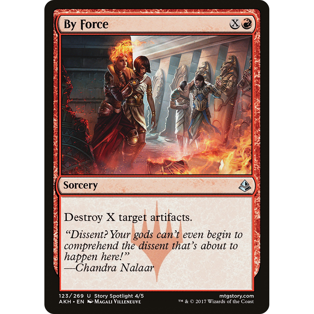By Force (AKH-123) - Amonkhet Foil