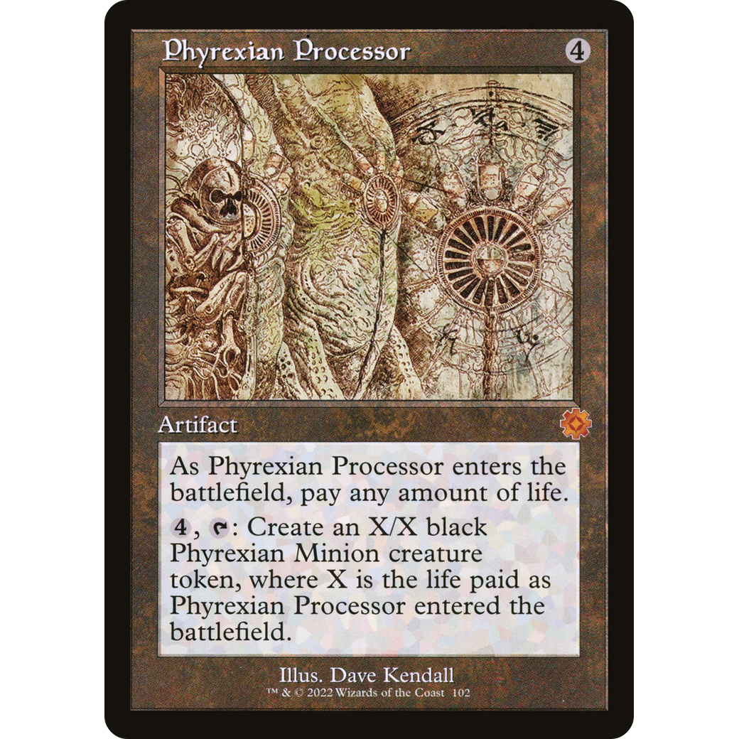 Phyrexian Processor (Schematic) (BRR-102) - The Brothers' War Retro Artifacts Foil