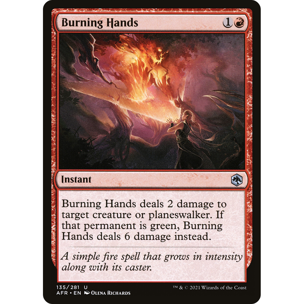 Burning Hands (AFR-135) - Adventures in the Forgotten Realms Foil