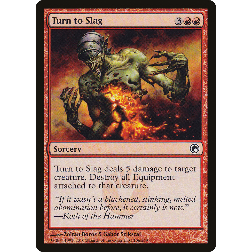 Turn to Slag (SOM-106) - Scars of Mirrodin Foil