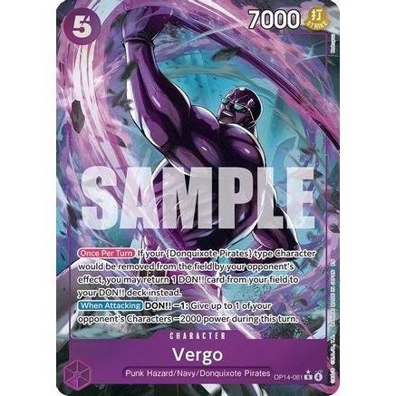 Vergo (Alternate Art) (OP14-061) - The Azure Sea's Seven Foil